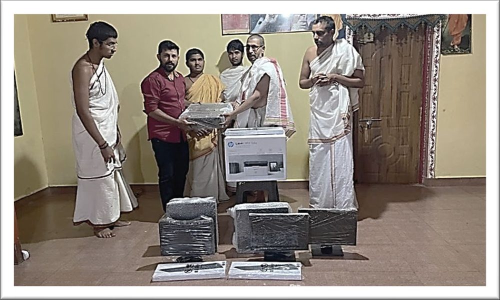 Computer systems donated to gurukul students